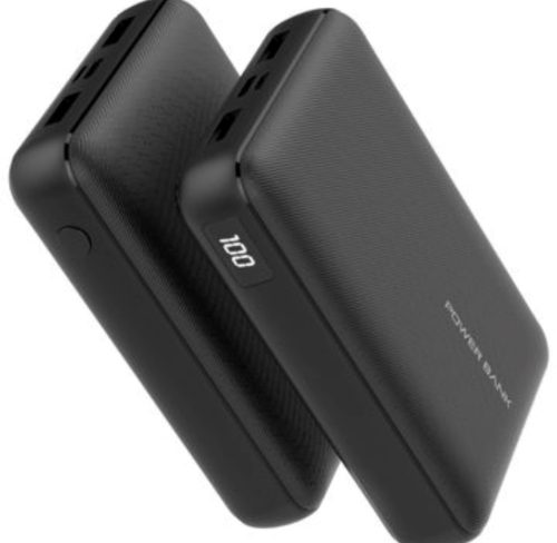 Kinetic Power Bank 20000mAh Lithium Polymer 18W Fast Power Delivery Charging | Input- Type C | Micro USB| Triple Output | Sandstone Black